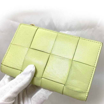 Bottega Veneta Yellow Leather Intrecciato