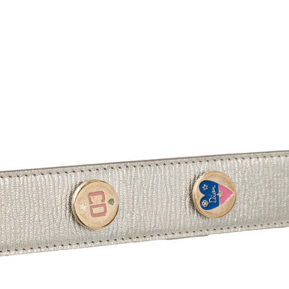 Dior Small Metallic Grained Calfskin Cannage My Abcdior Lady Dior
