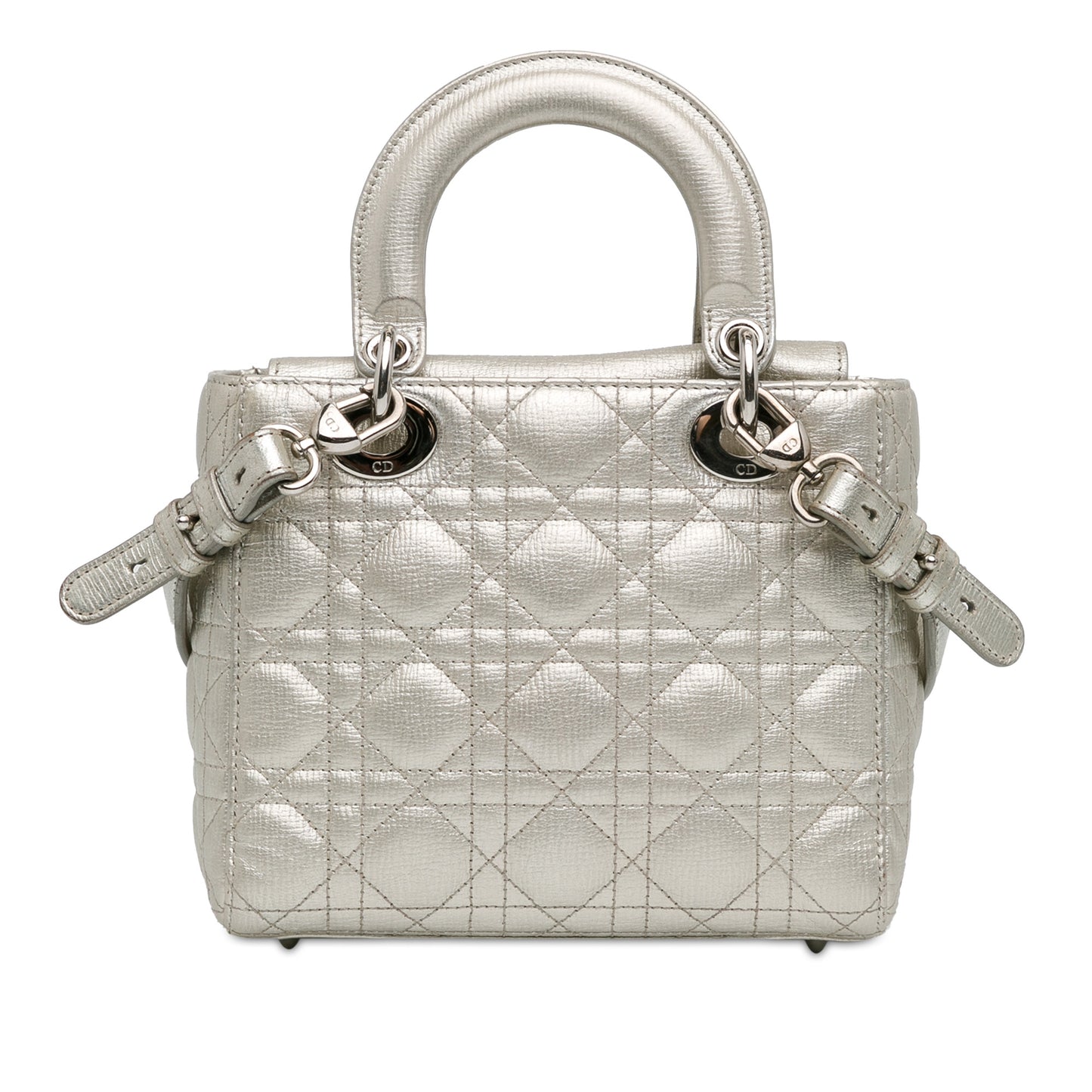 Dior Small Metallic Grained Calfskin Cannage My Abcdior Lady Dior