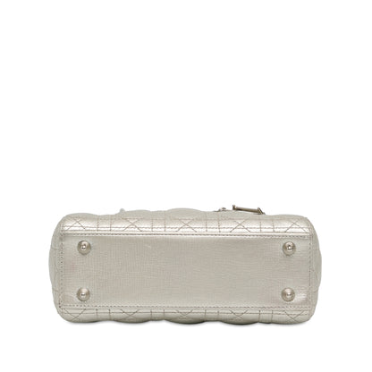 Dior Small Metallic Grained Calfskin Cannage My Abcdior Lady Dior