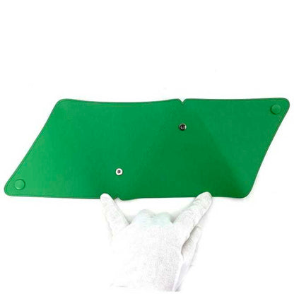 Bottega Veneta Green Leather Clutch