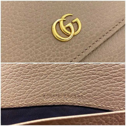 Gucci Pink Leather Gg Marmont