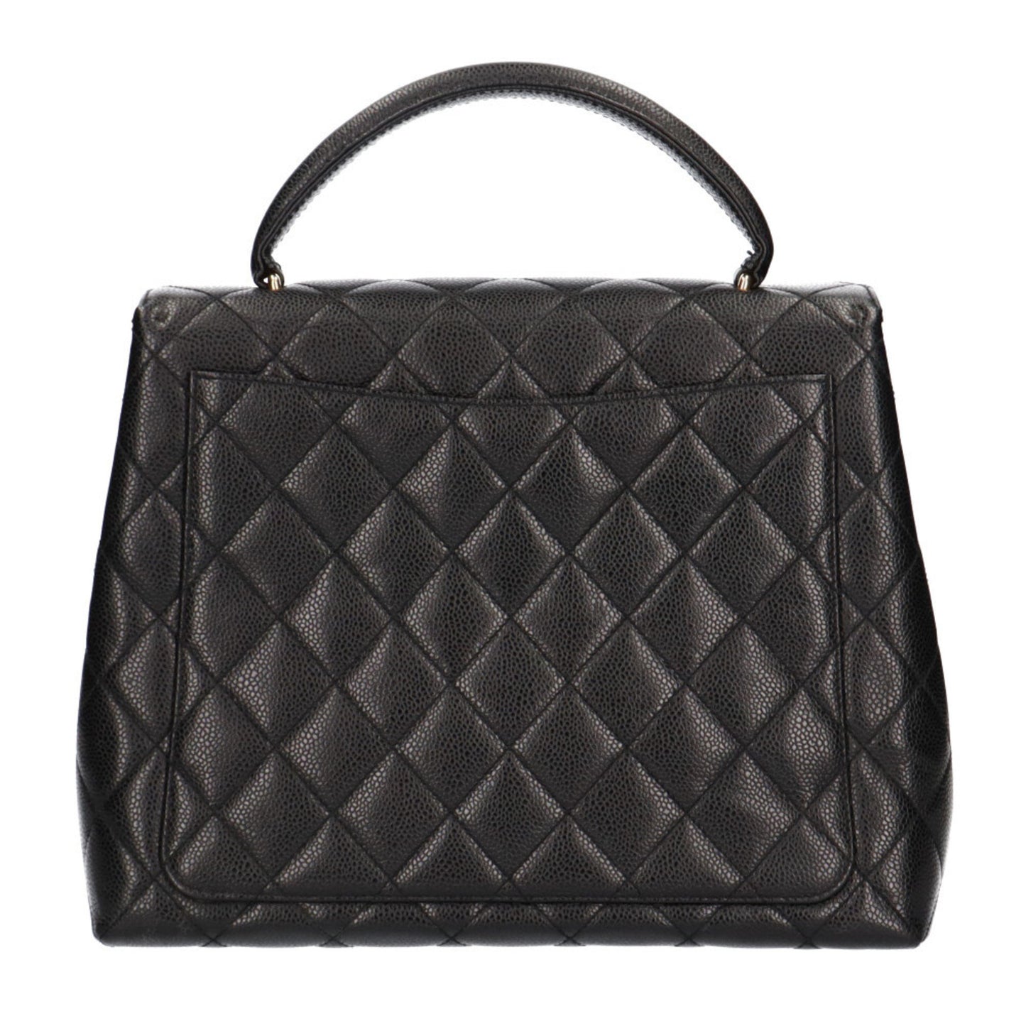 Chanel Black Leather Coco Mark
