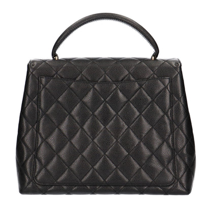 Chanel Black Leather Coco Mark