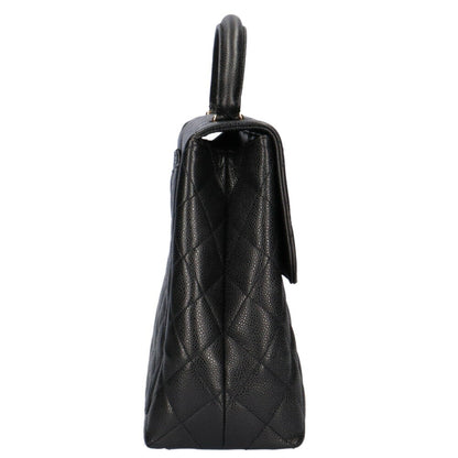 Chanel Black Leather Coco Mark