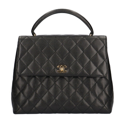 Chanel Black Leather Coco Mark