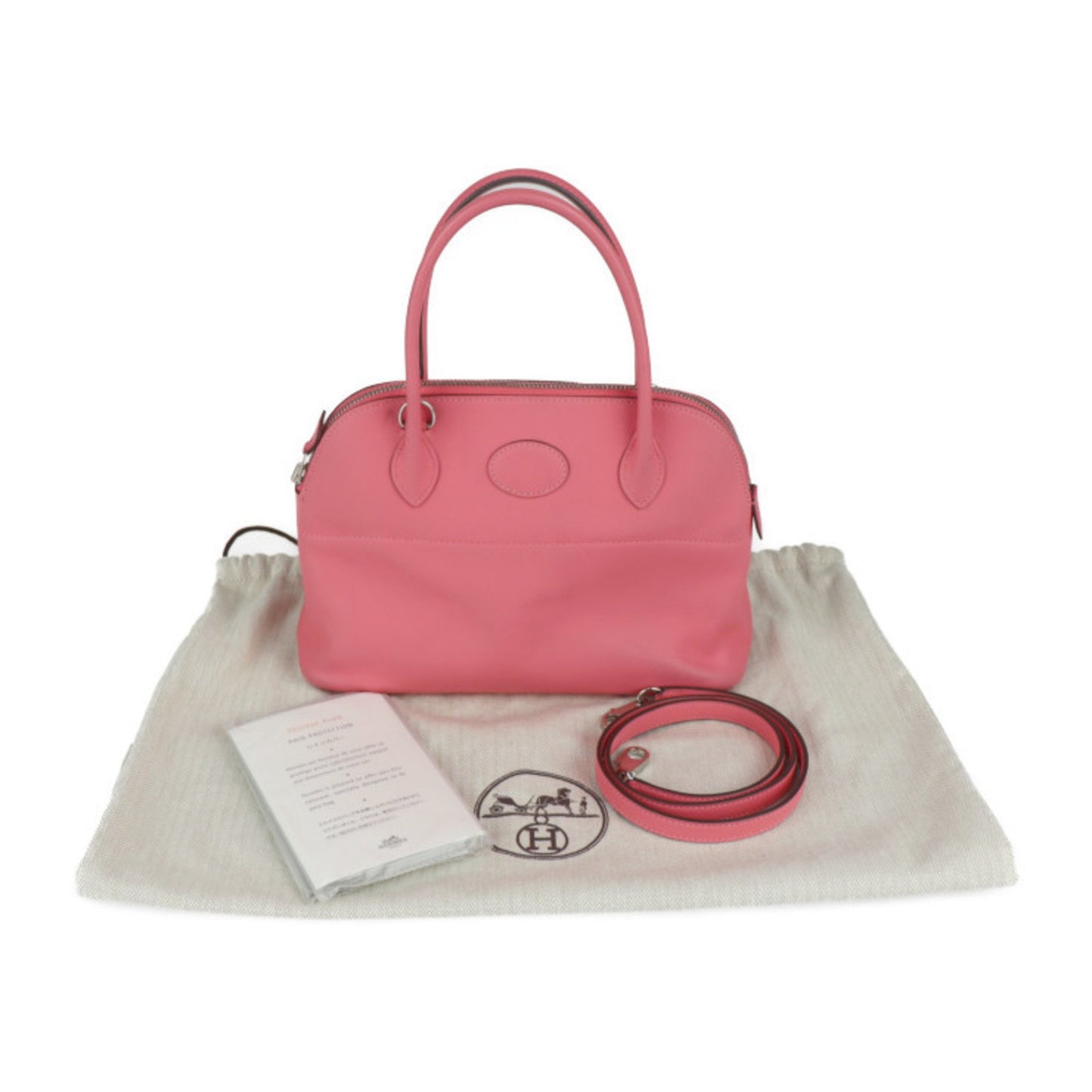 Hermès Pink Leather Bolide