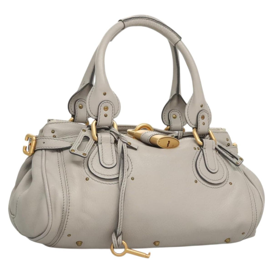 Chloe Leather Paddington Bag with Dust Bag and Handle Drop