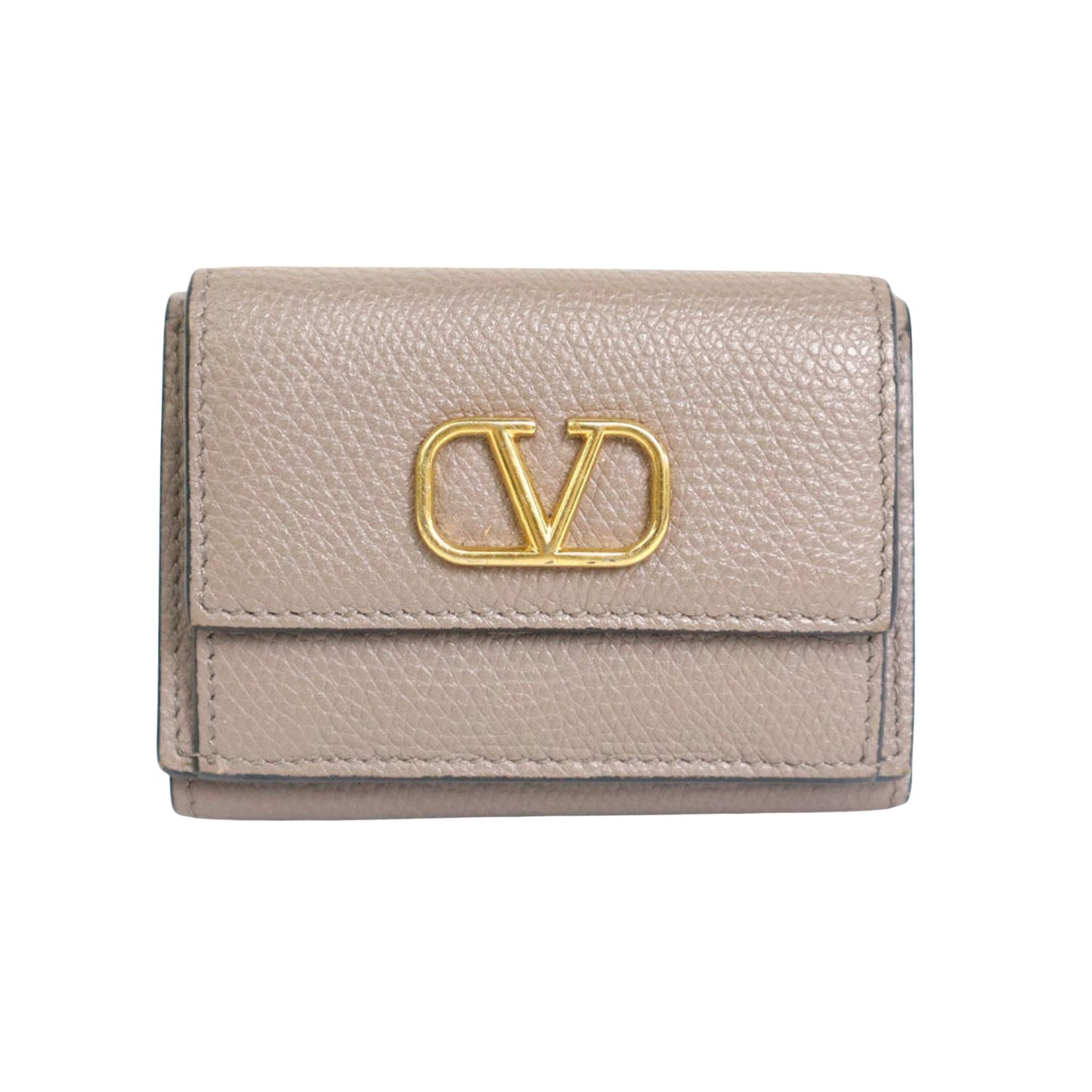 Valentino Garavani Gray Leather Wallet