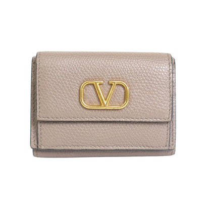 Valentino Garavani Gray Leather Wallet