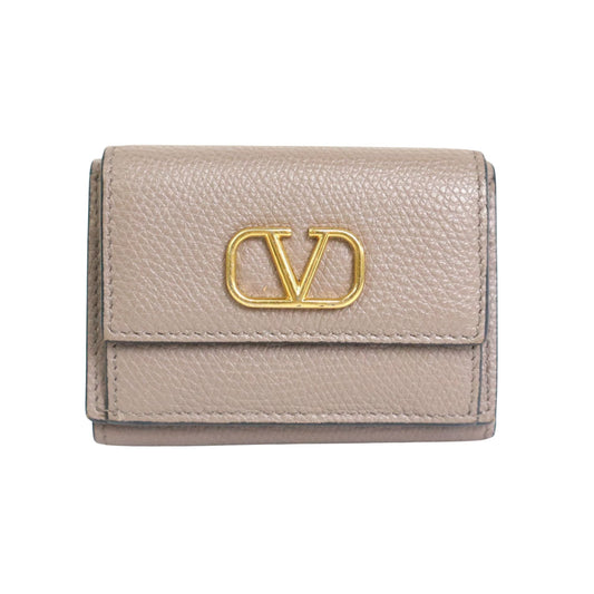 Valentino Garavani Gray Leather Wallet
