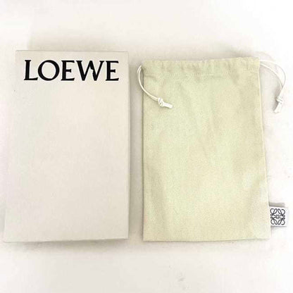 Loewe Red Leather Repeat Zip Around Wallet