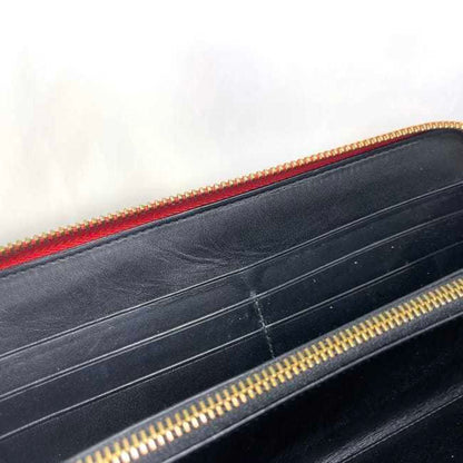 Loewe Red Leather Repeat Zip Around Wallet