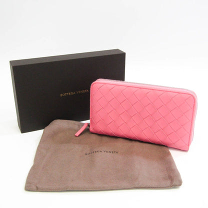 Bottega Veneta Pink Leather Intrecciato