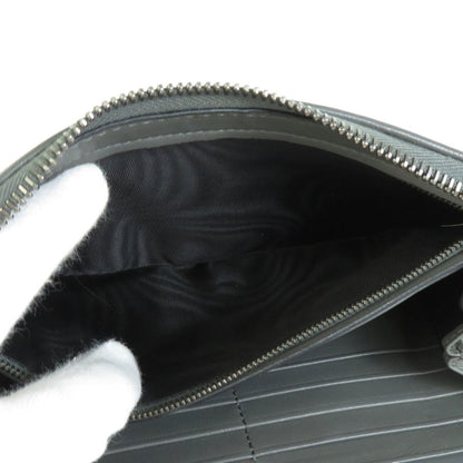 Bottega Veneta Gray Leather Intrecciato