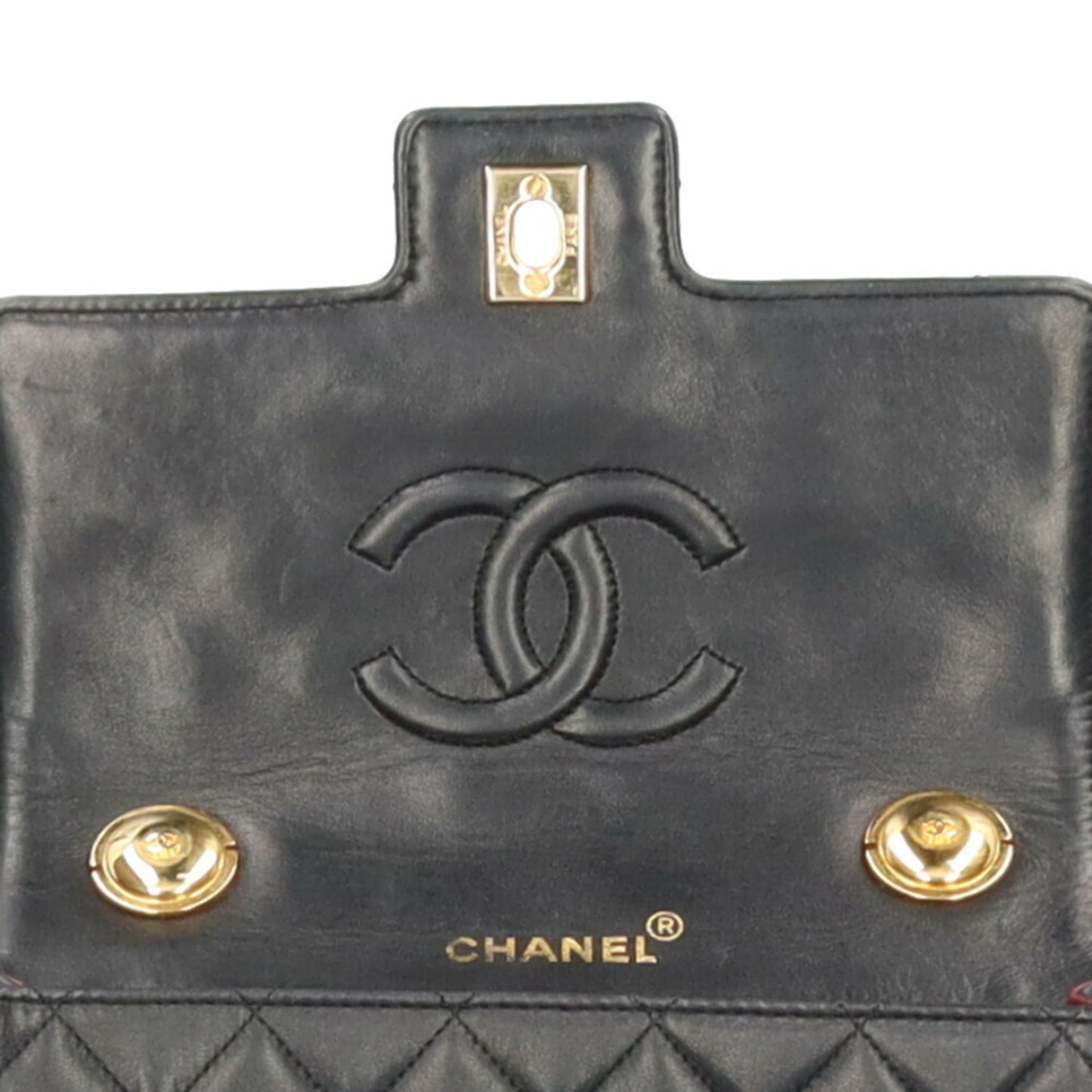 Chanel Black Leather Matelassé