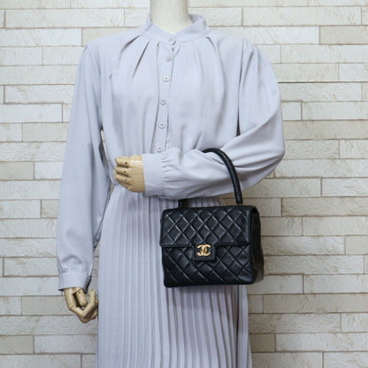 Chanel Black Leather Matelassé