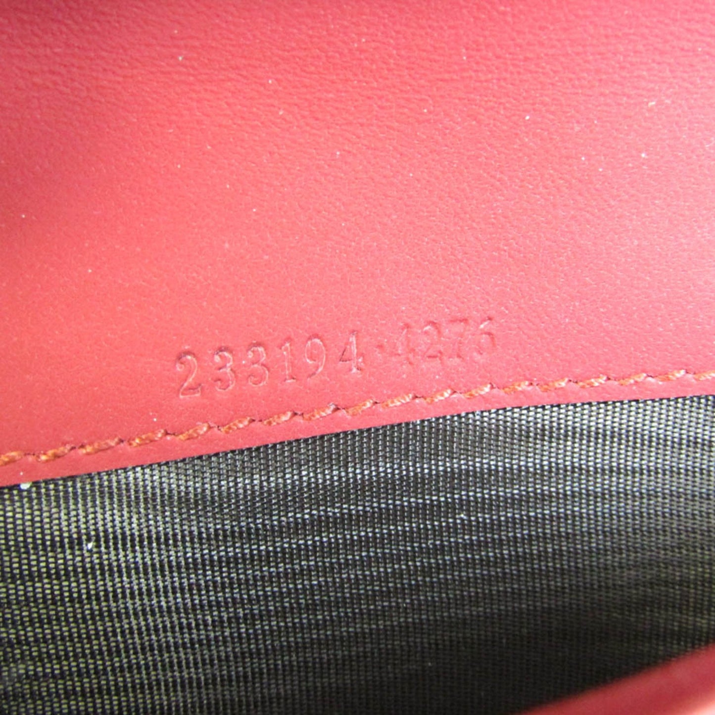 Gucci Red Leather Guccissima