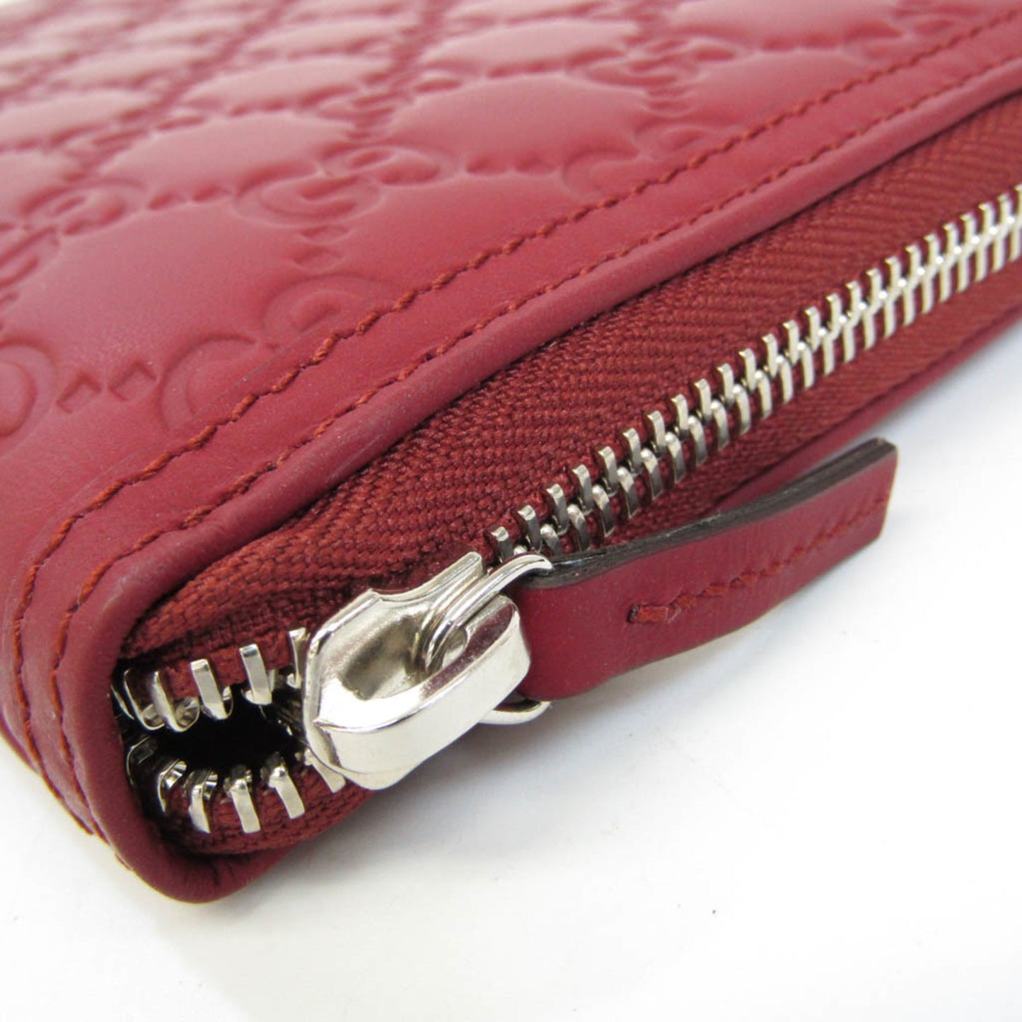 Gucci Red Leather Guccissima