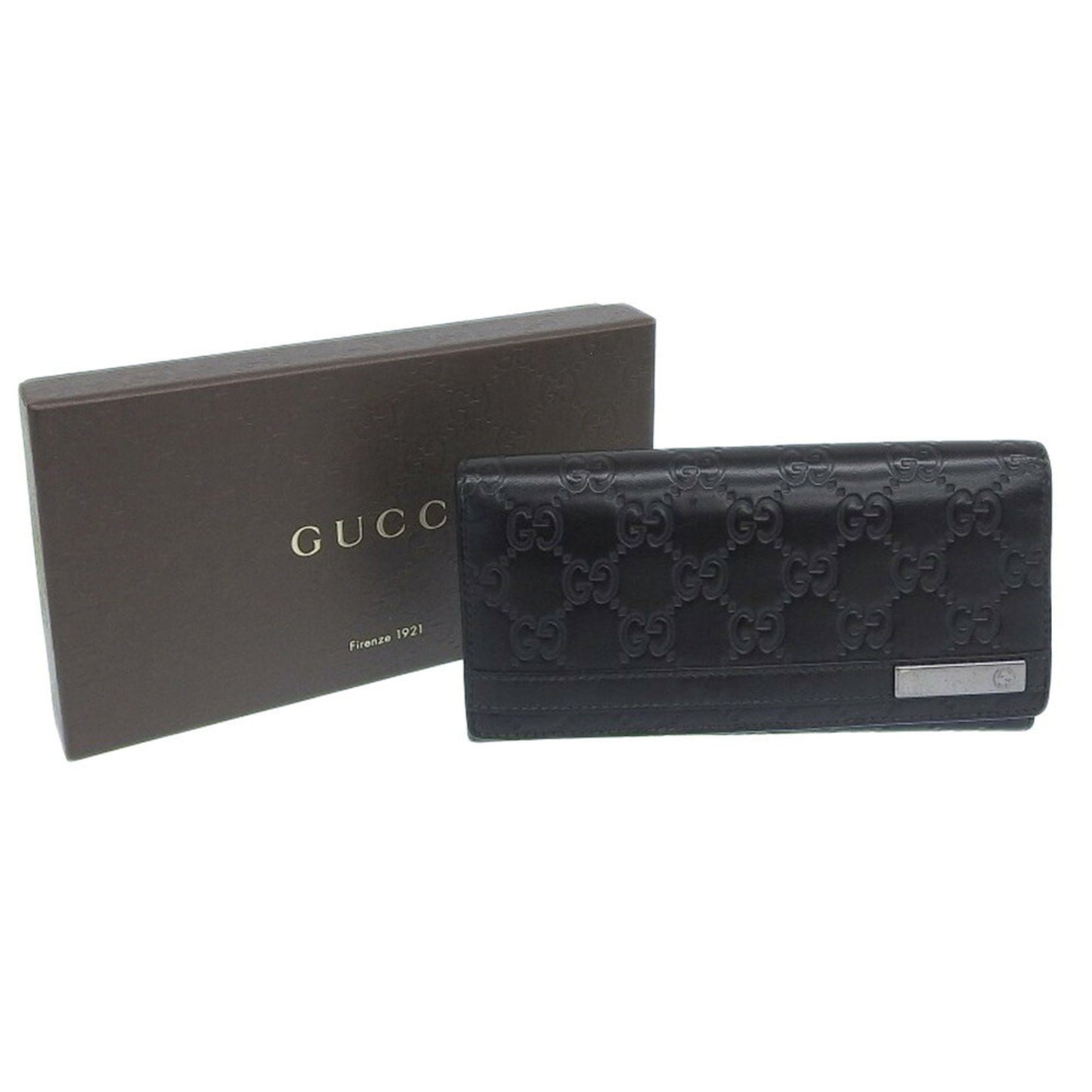Gucci Black Leather Guccissima