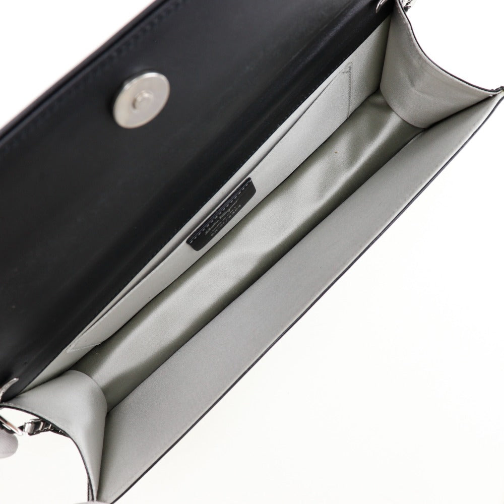 Salvatore Ferragamo Black Patent Leather Clutch