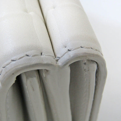 Bottega Veneta White Leather Intrecciato