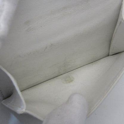 Bottega Veneta White Leather Intrecciato