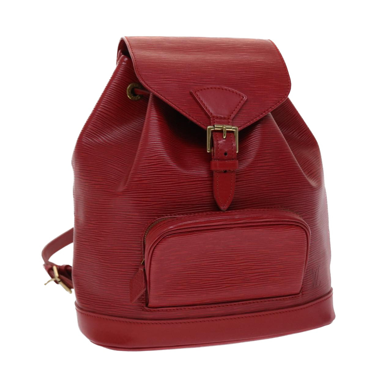 Louis Vuitton Red Leather Montsouris