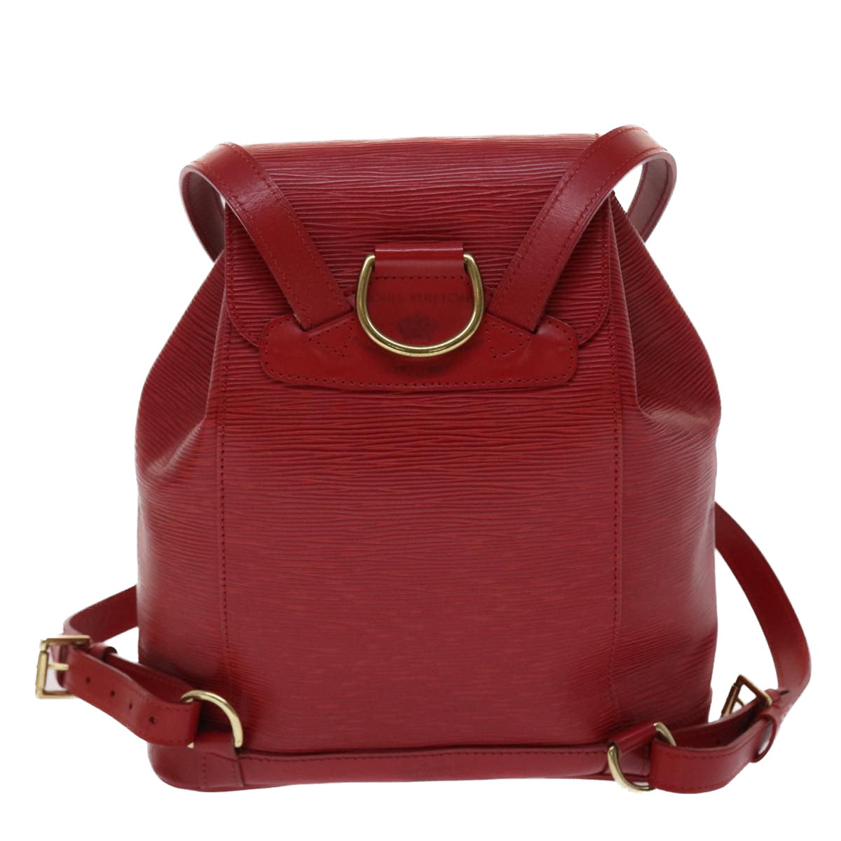 Louis Vuitton Red Leather Montsouris