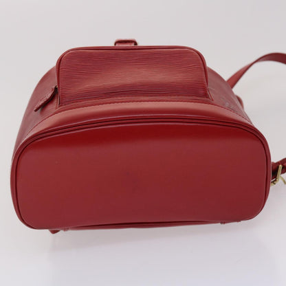 Louis Vuitton Red Leather Montsouris