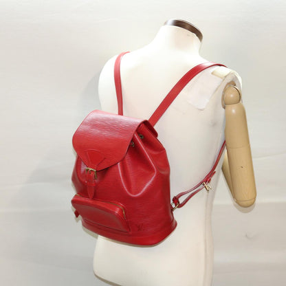 Louis Vuitton Red Leather Montsouris