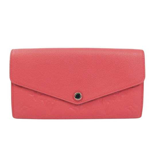 Louis Vuitton Red Leather Portefeuille Sarah