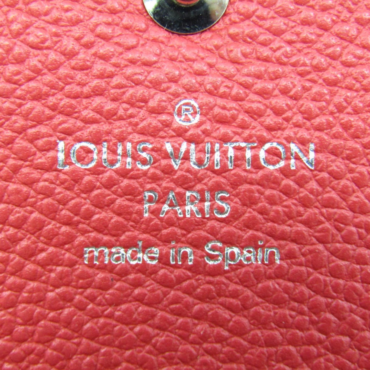 Louis Vuitton Red Leather Portefeuille Sarah
