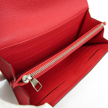 Louis Vuitton Red Leather Portefeuille Sarah