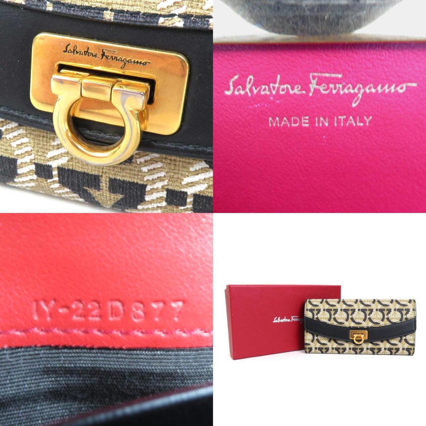 Salvatore Ferragamo Brown Leather Gancini