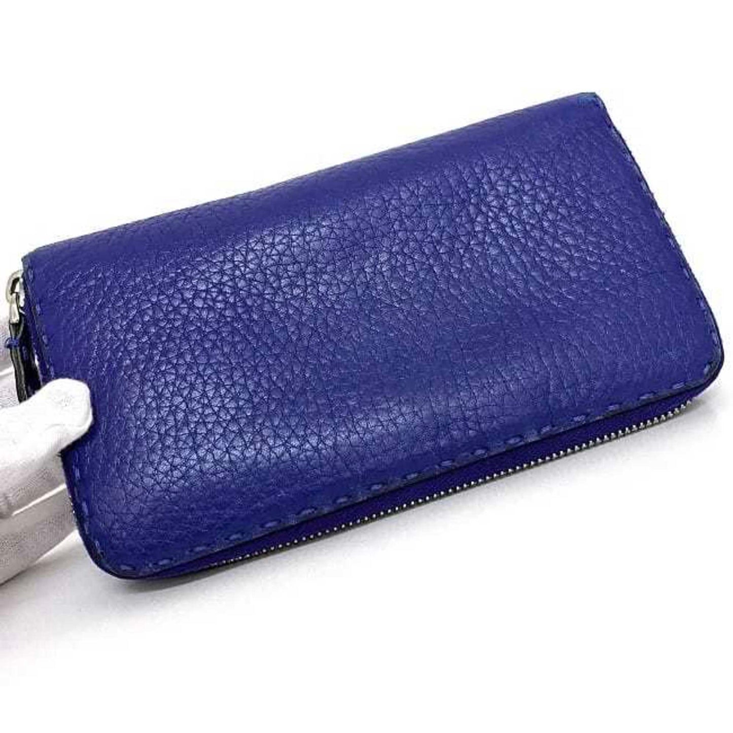 Fendi Purple Leather Selleria