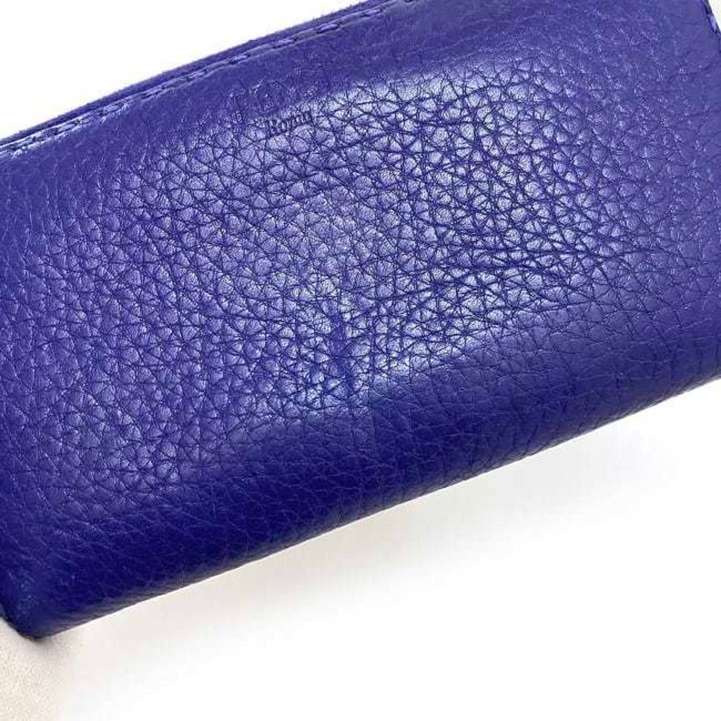Fendi Purple Leather Selleria