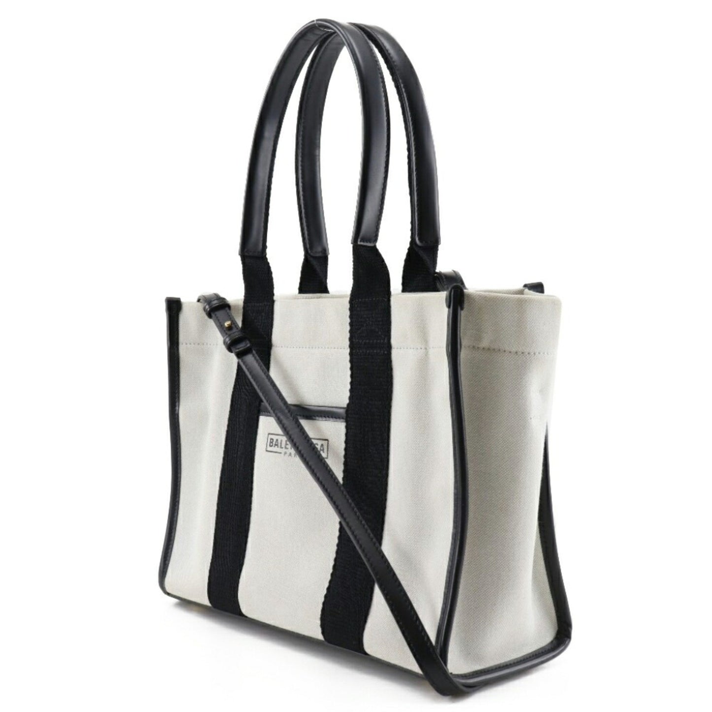 Balenciaga White Canvas Hardware