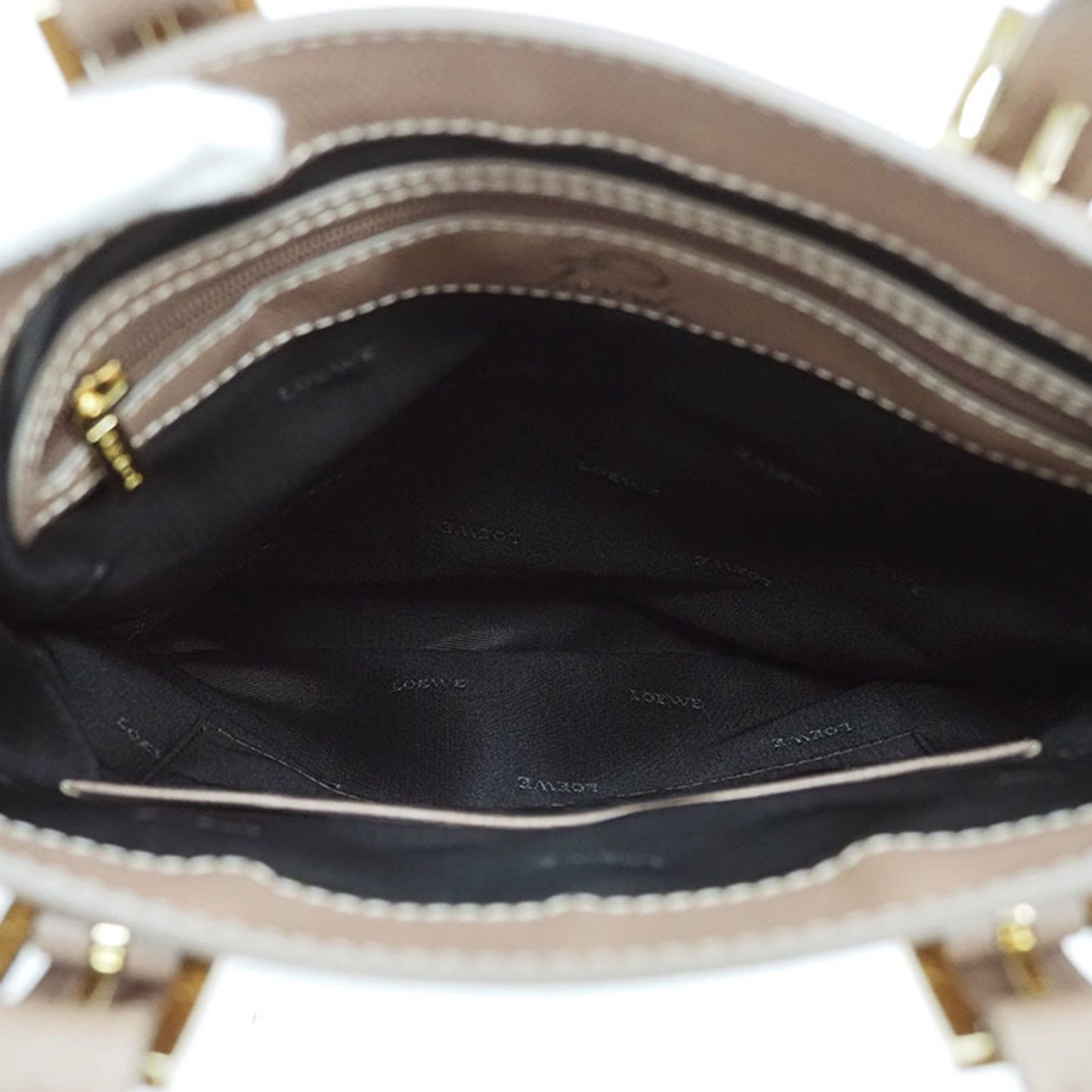 Loewe Brown Canvas Tote