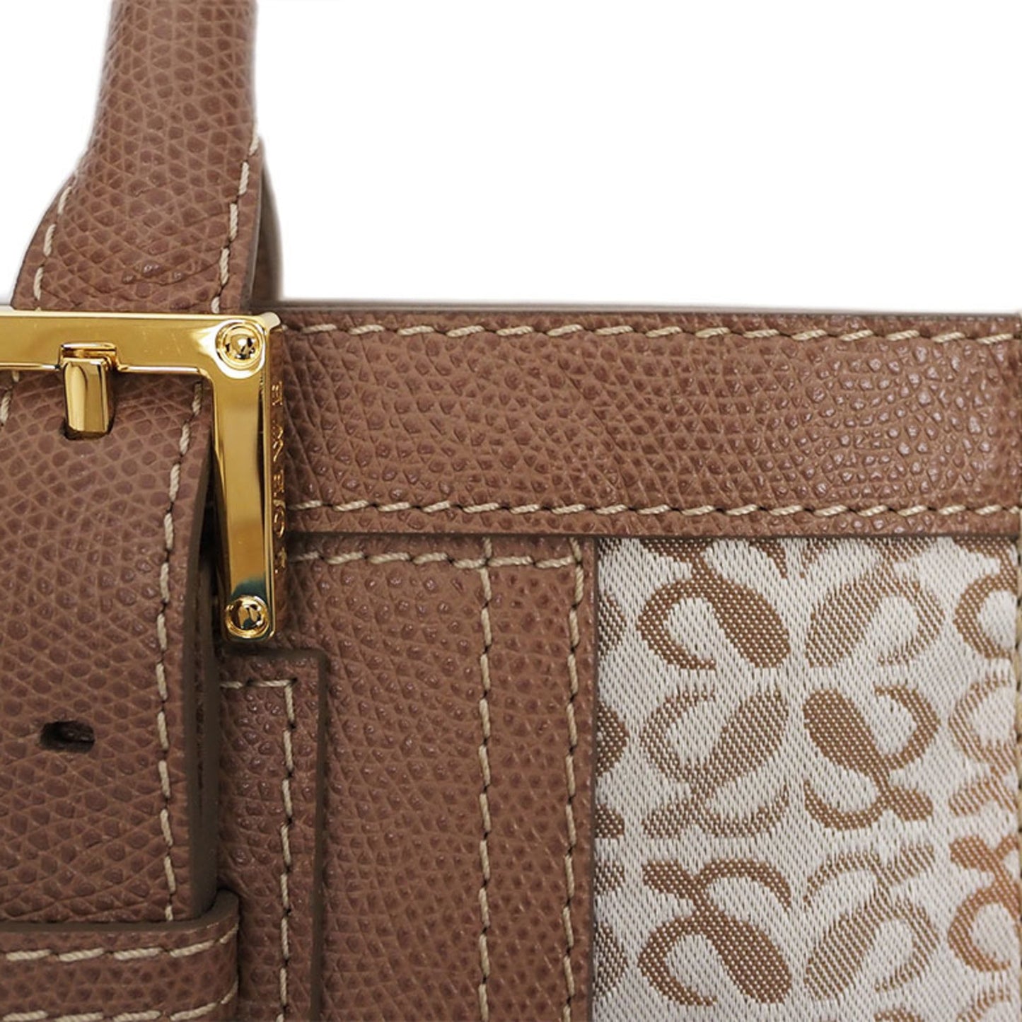 Loewe Brown Canvas Tote