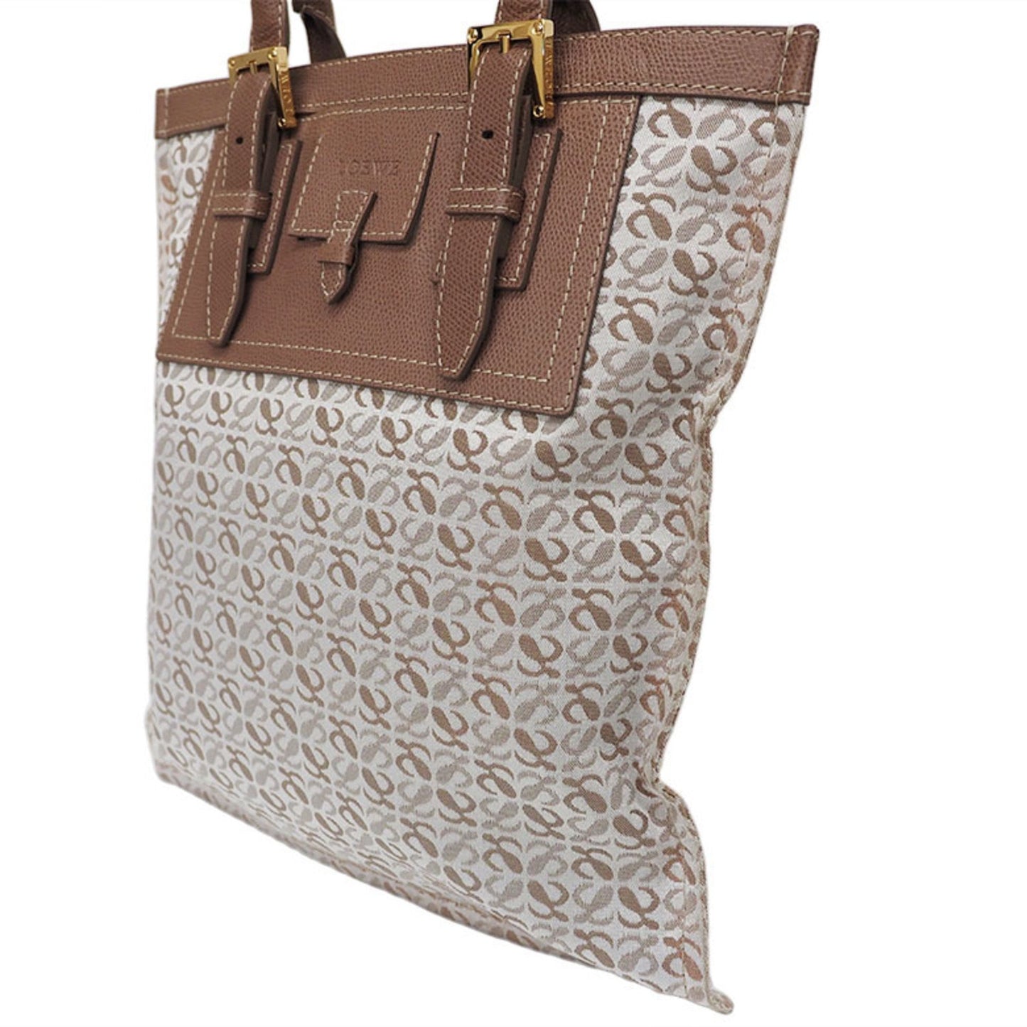 Loewe Brown Canvas Tote