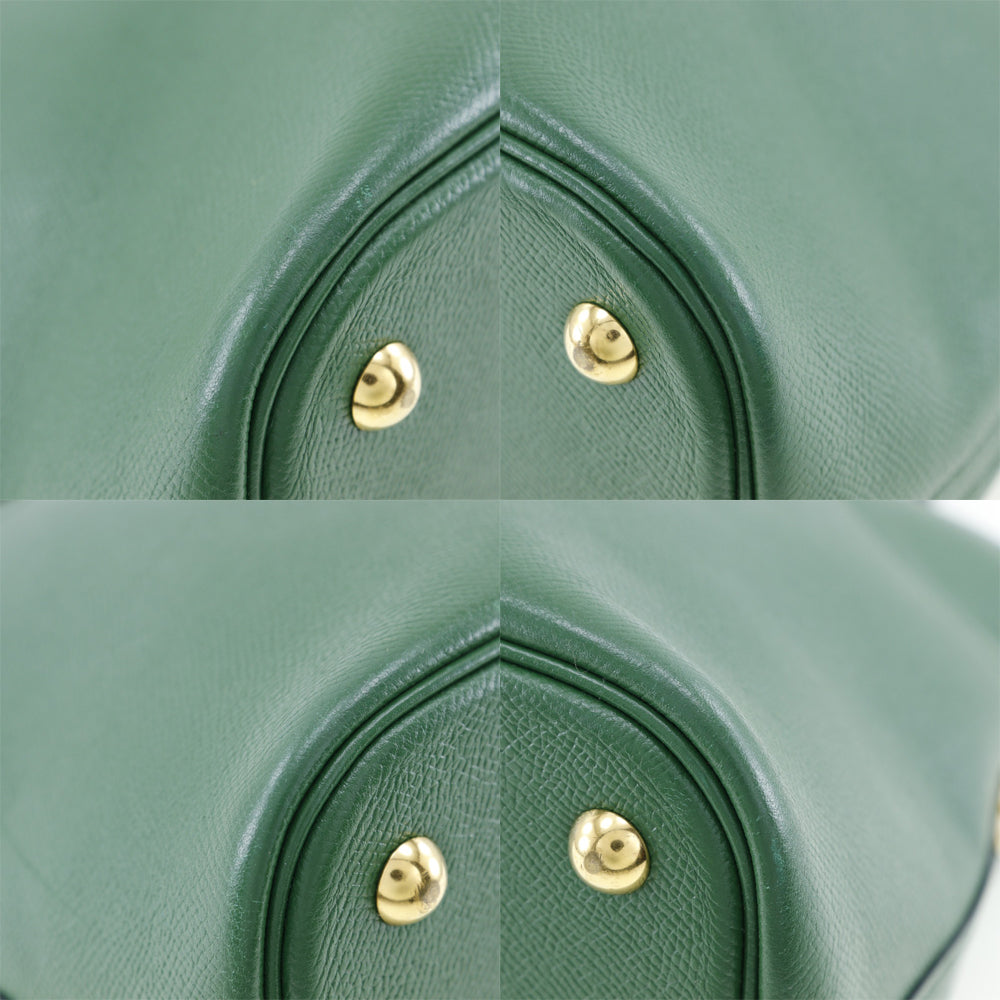 Hermès Green Leather Bolide