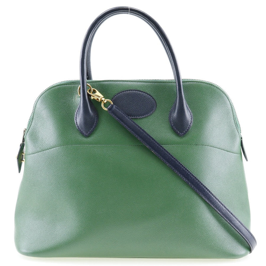 Hermès Green Leather Bolide