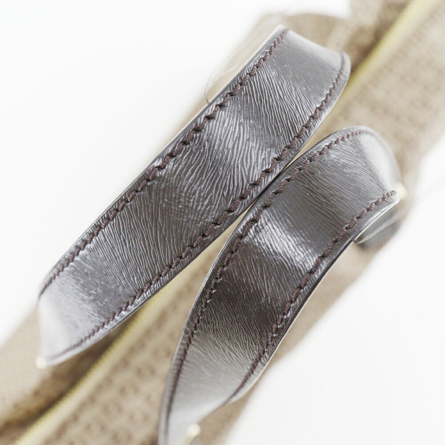Fendi Brown Pony-style Calfskin Zucca