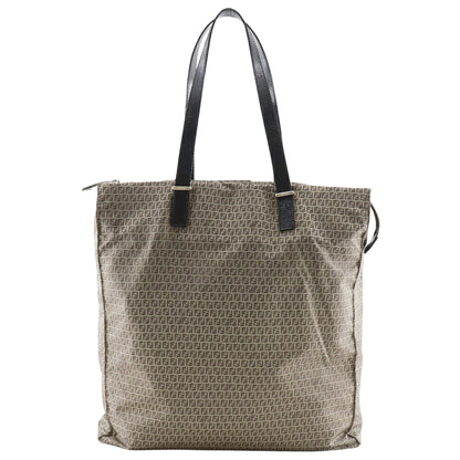 Fendi Brown Pony-style Calfskin Zucca