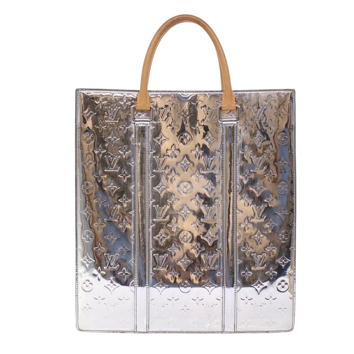 Louis Vuitton Silver Canvas Sac Plat