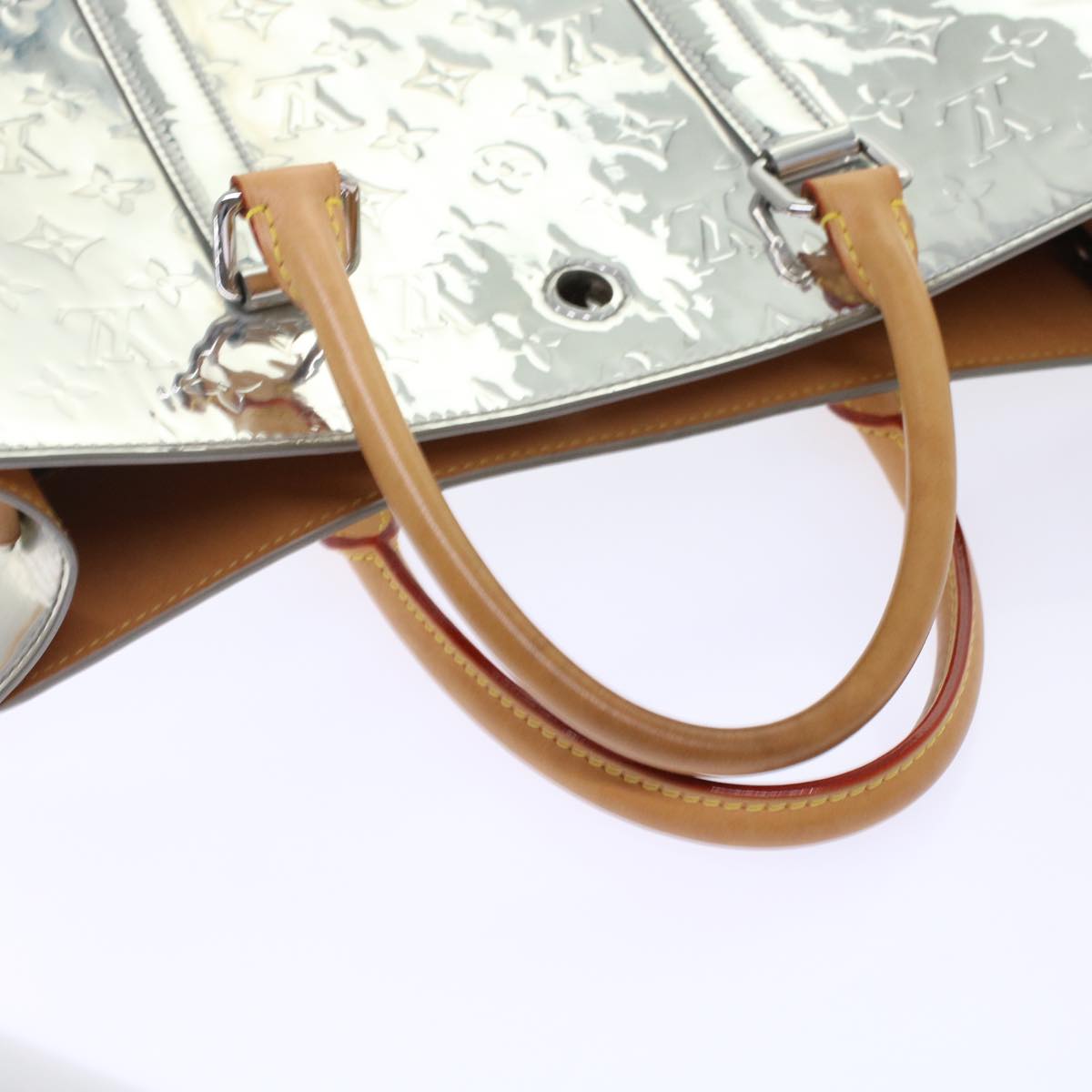 Louis Vuitton Silver Canvas Sac Plat