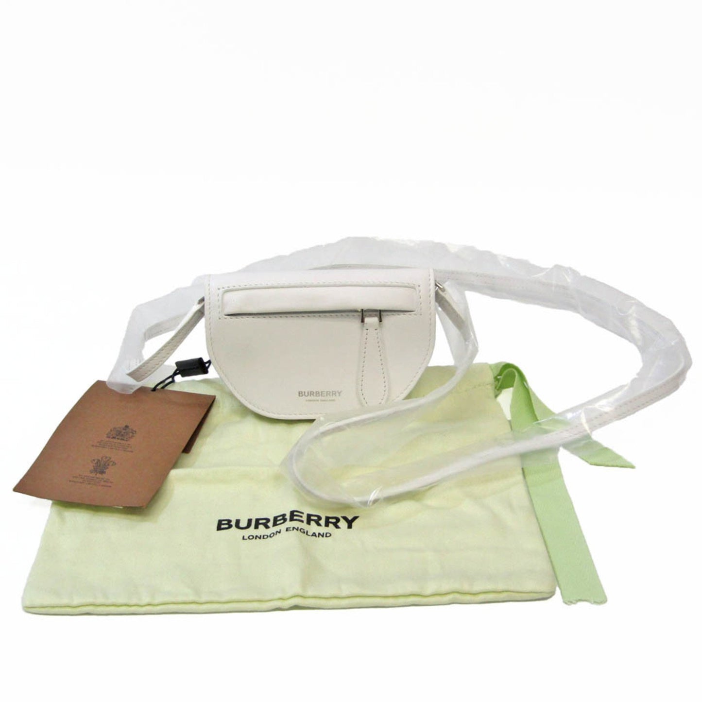 Burberry White Leather Olympia