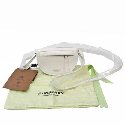 Burberry White Leather Olympia