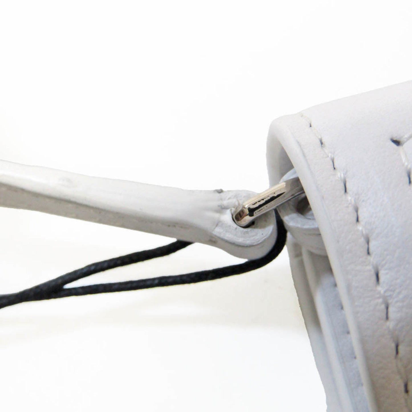 Burberry White Leather Olympia